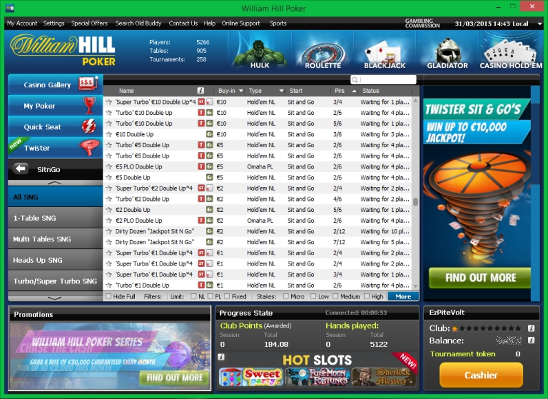 William Hill Casino 10 Free