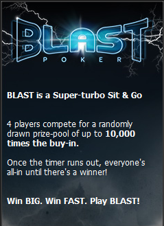 New Game from 888 - Blast Poker