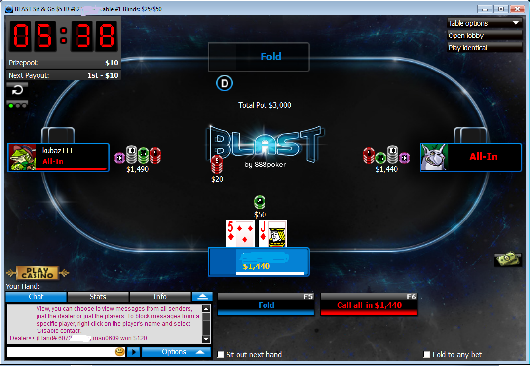 Blast Poker Screen Shot