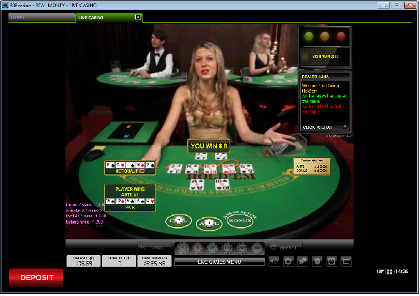 Real Money Live Dealer Casino Holdem 888 Pic