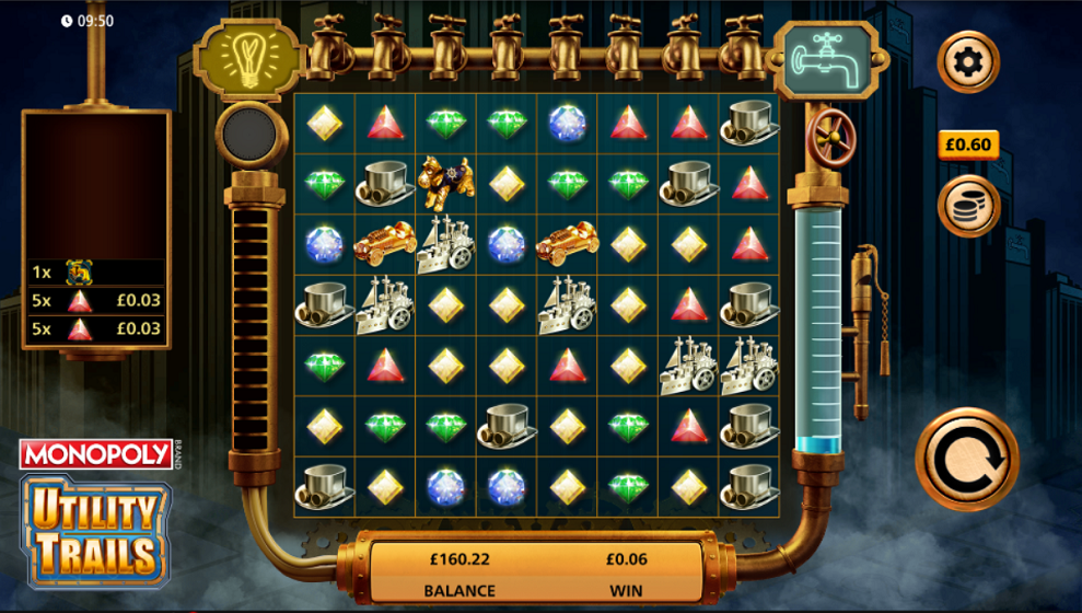 Utility Trails Monopoly Slot Screenshot