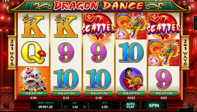 Dragon Dance Slot Reels