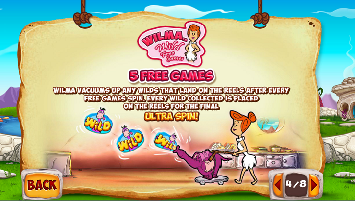 Wilma Wild Free Spins Flintstones
