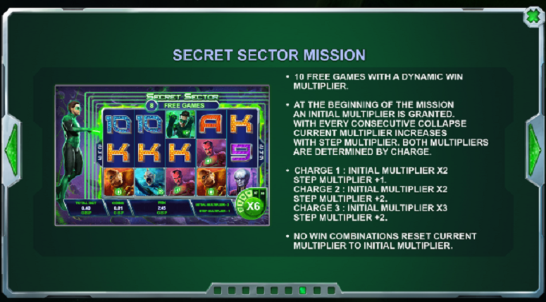 Green Lantern Slot Mission Bonus