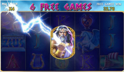 Free Spins bonus on King of Olympus