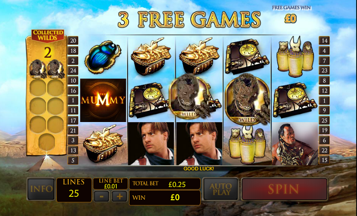 Free Spins the Mummy Slot