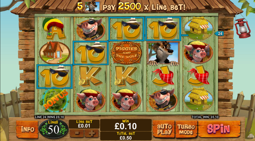 Reels View - Piggies and the Wolf Slot