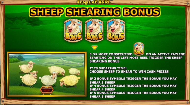 Sheep Shearing Bonus Game