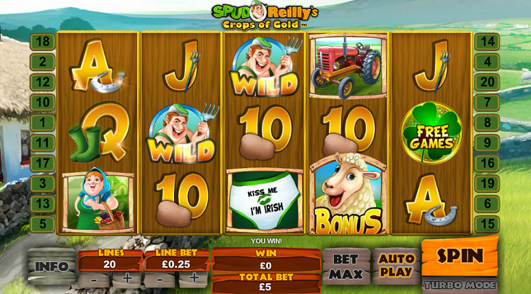 Spud O'Reilly Slot Reels View