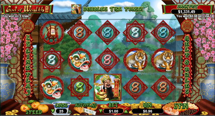 God of Wealth Slot Detailed Review: RealTime Gaming Asian Themed Classic
