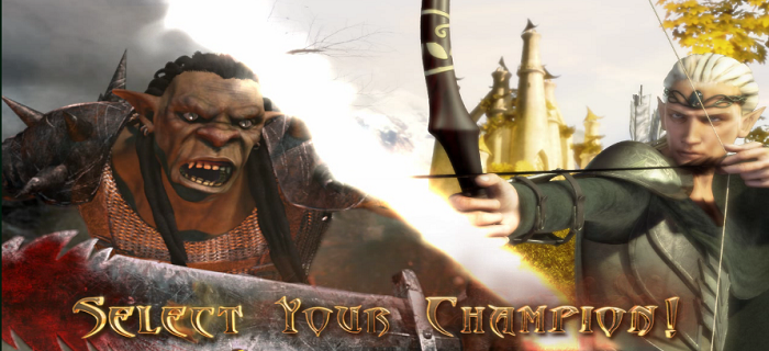 Orc vs Elf Slot Select Your Champion!