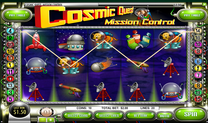 Cosmic Quest Slots Mission Control Reels