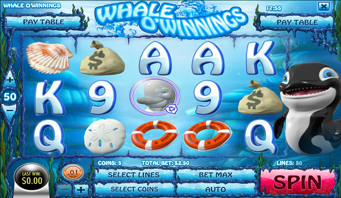 Whale O'Winnings Reels